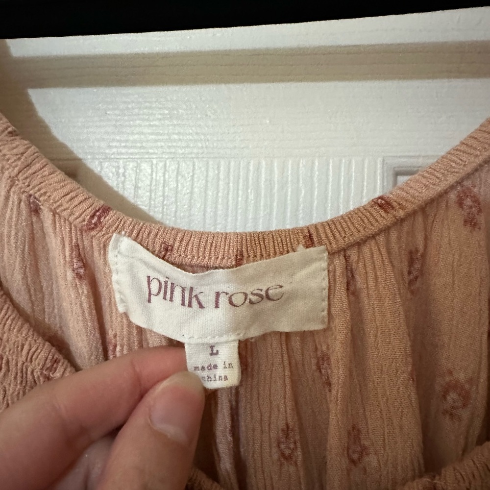 Pink Rose Top Large - Picture 2 of 4